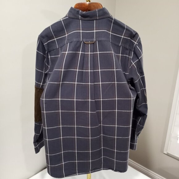 RIDGECUT TOUGHWEAR MEN'S LONG SLEEVE HEAVY FLANNEL SHIRT WITH ELBOW PATCH SIZE L - Picture 8 of 10